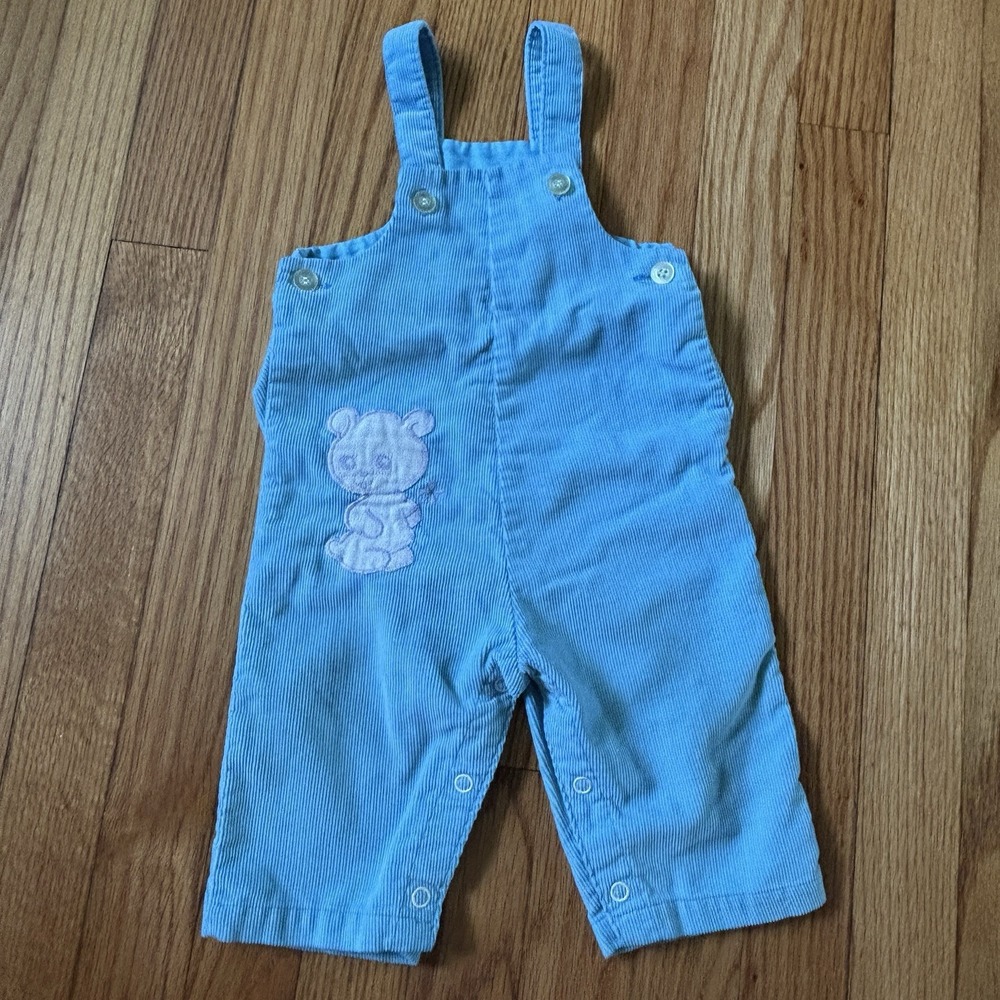 Healthtex Vintage Overalls 9 Months Blue With Appliqué‎